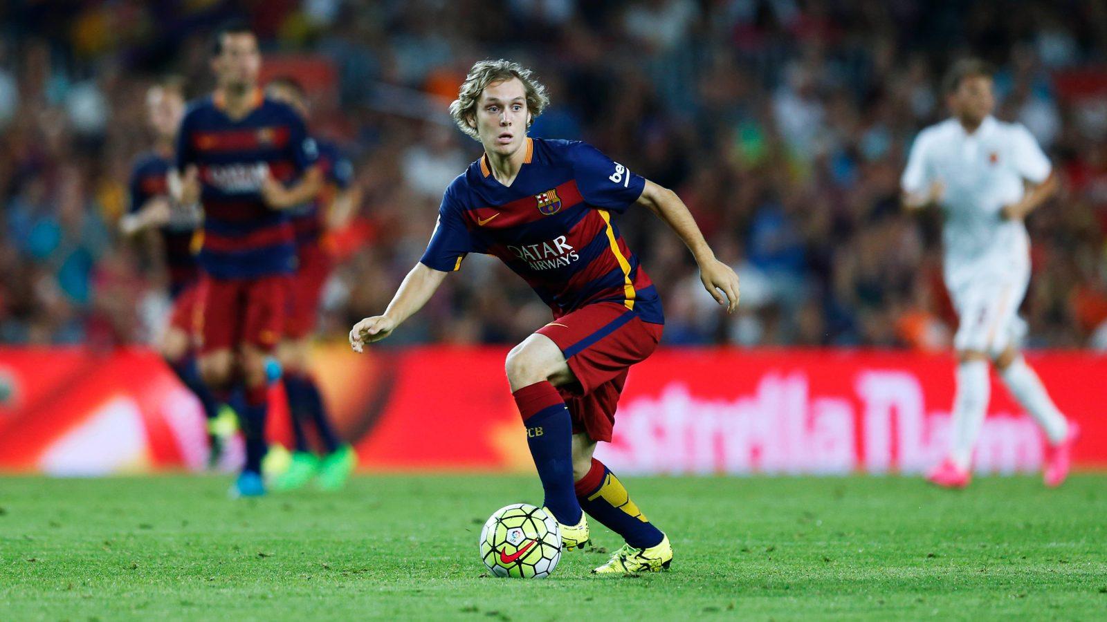 Barcelona, Spain. © D. 5th Aug, 2015. Alen Halilovic (Barcelona) Football/Soccer : Trofeo Joan Gamper match between FC Barcelona 3-0 AS Roma at Camp Nou in Barcelona, Spain.