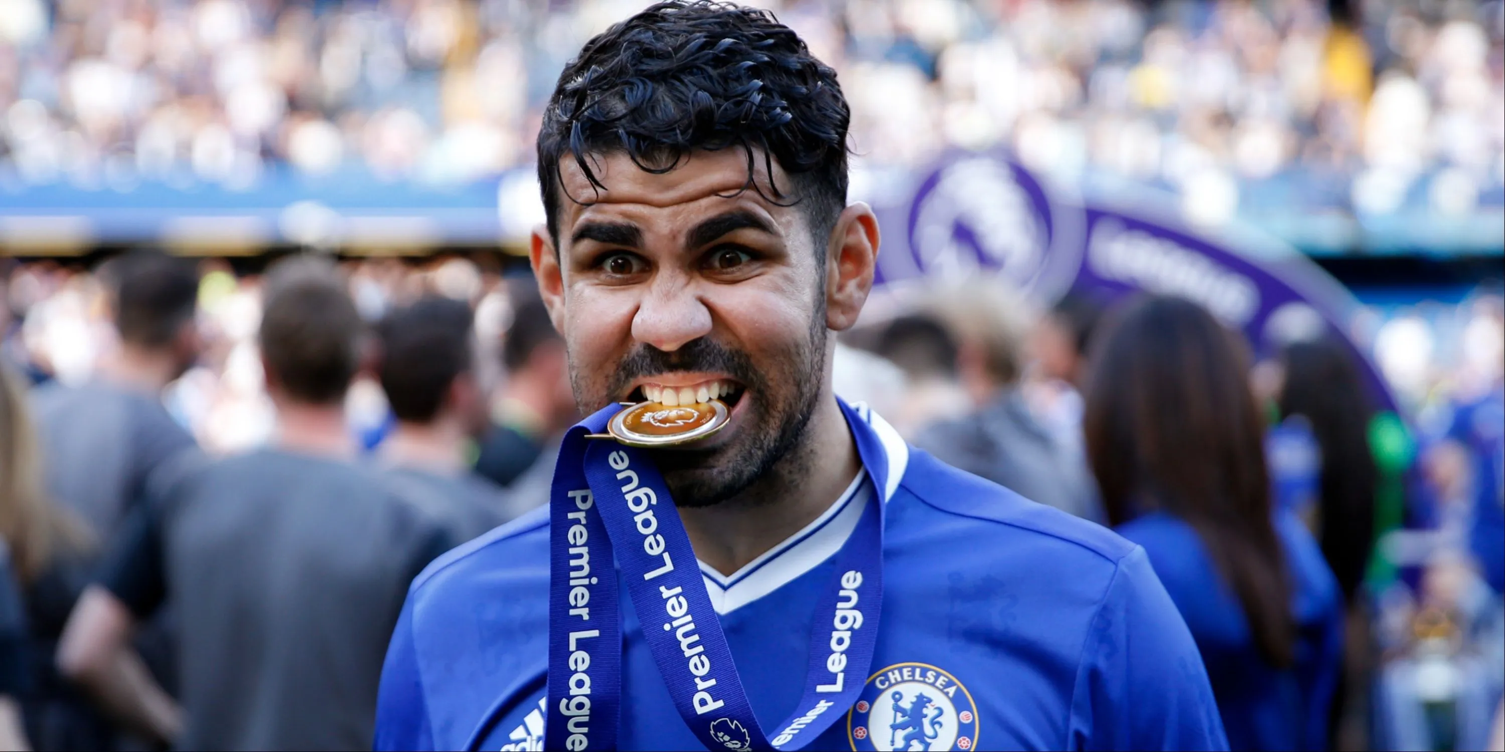 Tiền đạo Diego Costa thời còn thi đấu cho Chelsea tại Premier League