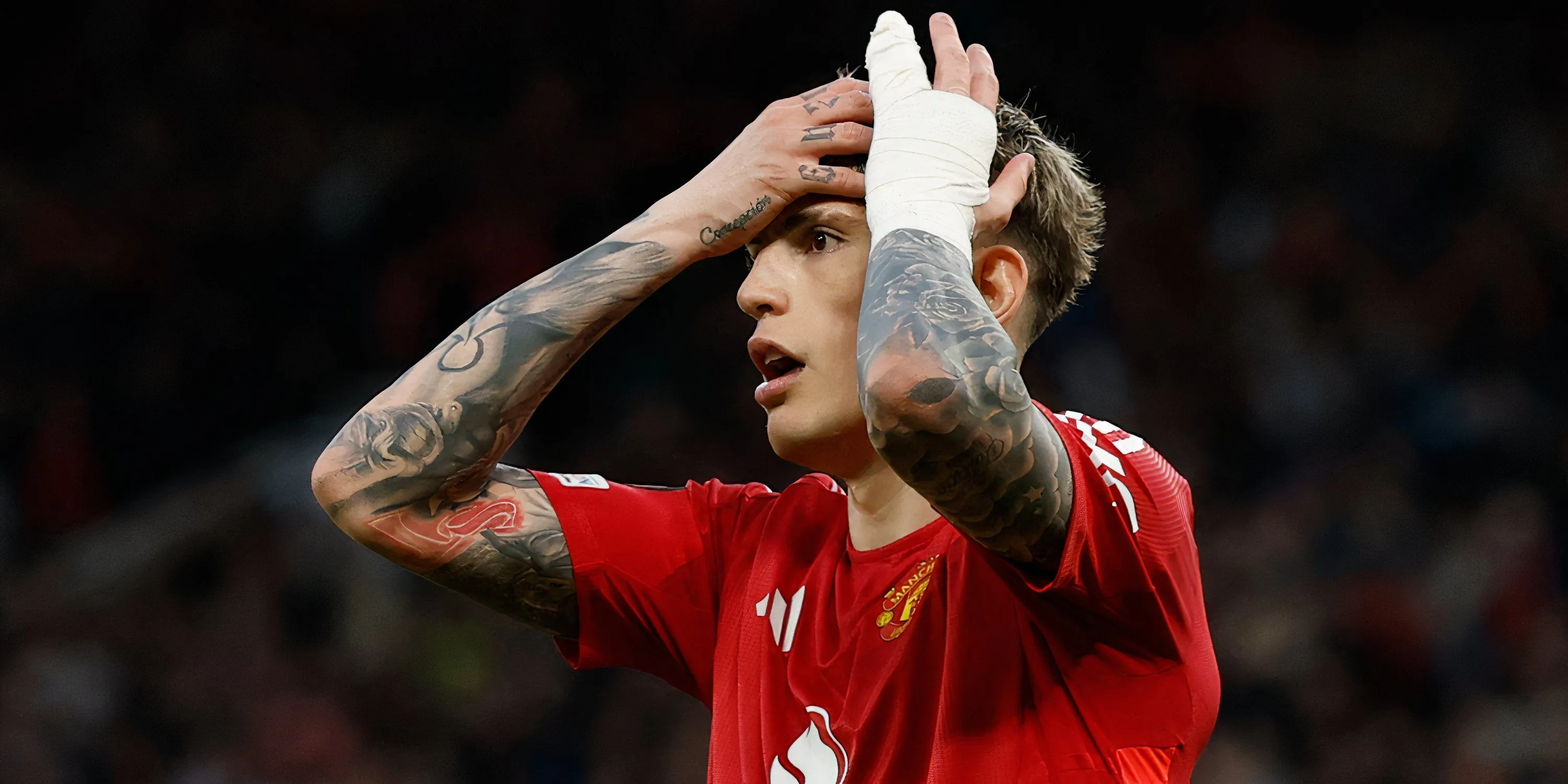 Alejandro Garnacho trong màu áo Manchester United.