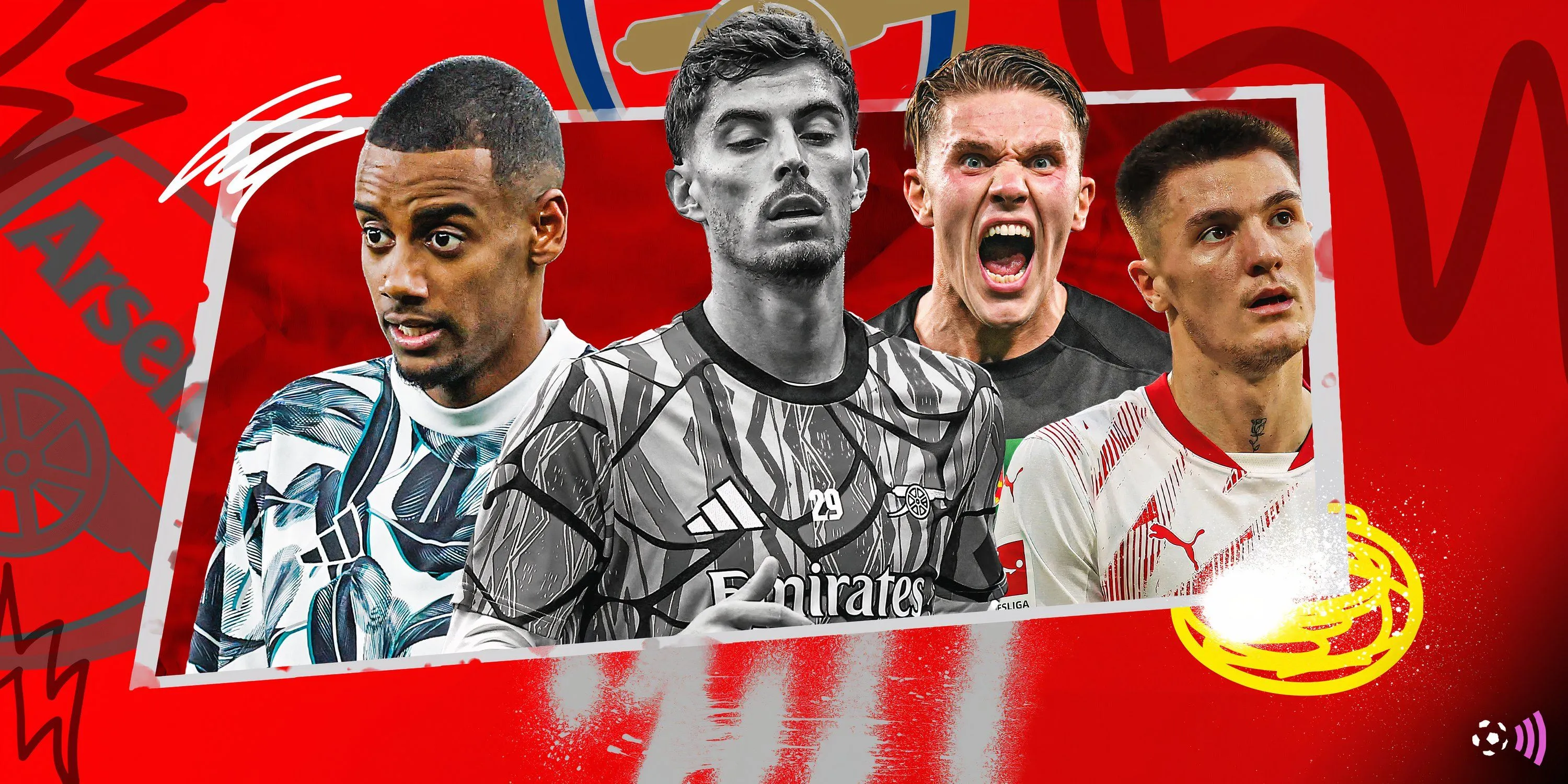 Các mục tiêu chuyển nhượng tiền đạo tiềm năng của Arsenal như Sesko, Gyokeres