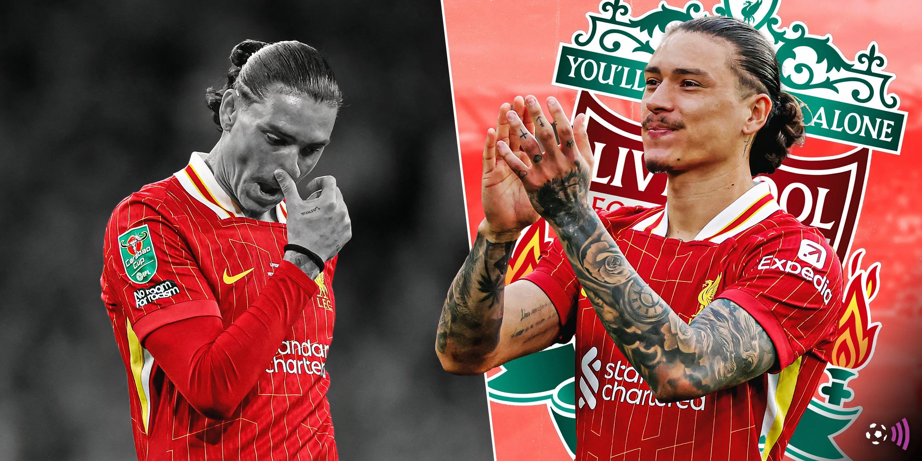Darwin Nunez thi đấu mờ nhạt trong màu áo Liverpool