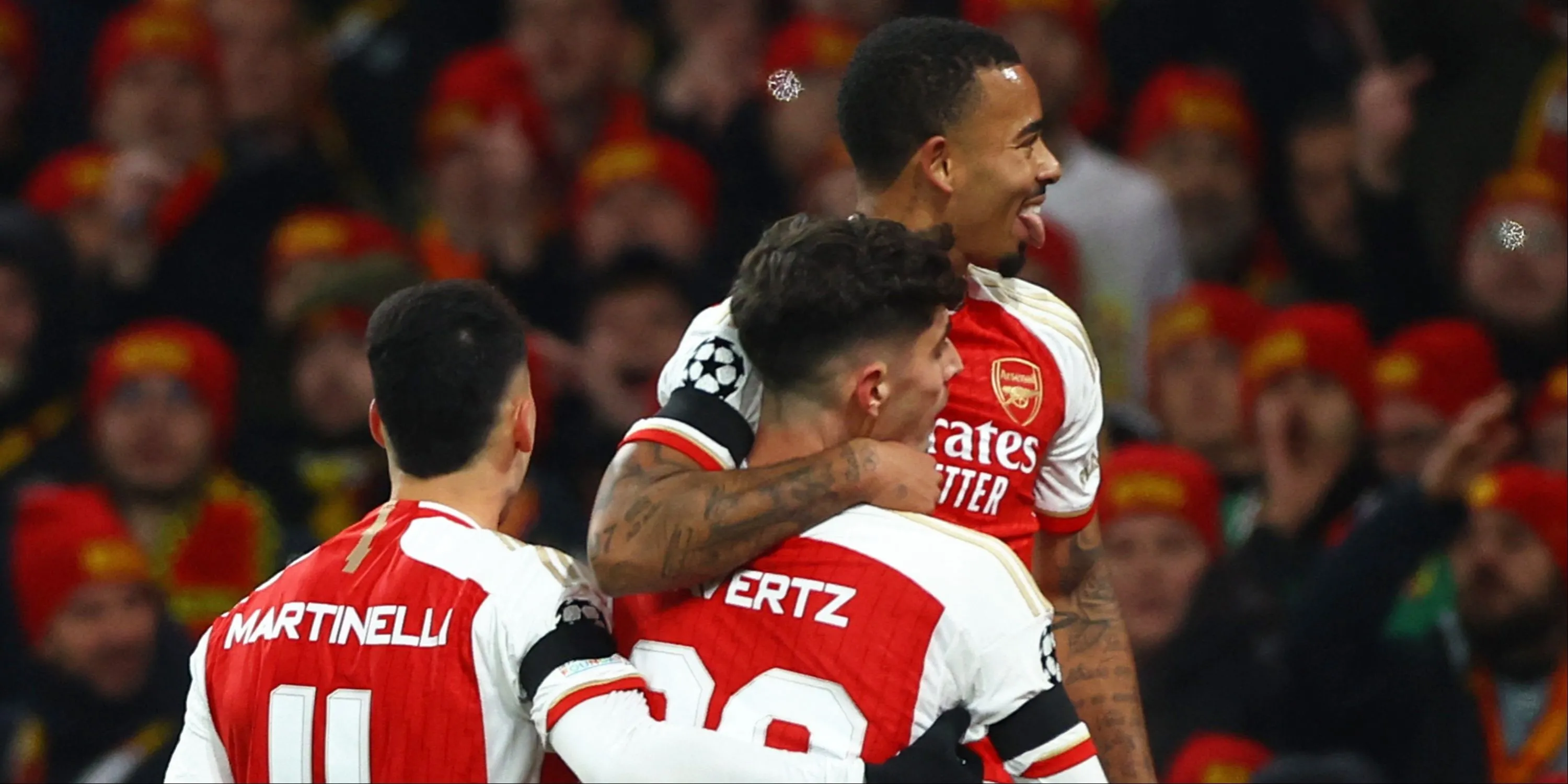 Kai Havertz và Gabriel Jesus trong màu áo Arsenal mùa giải này