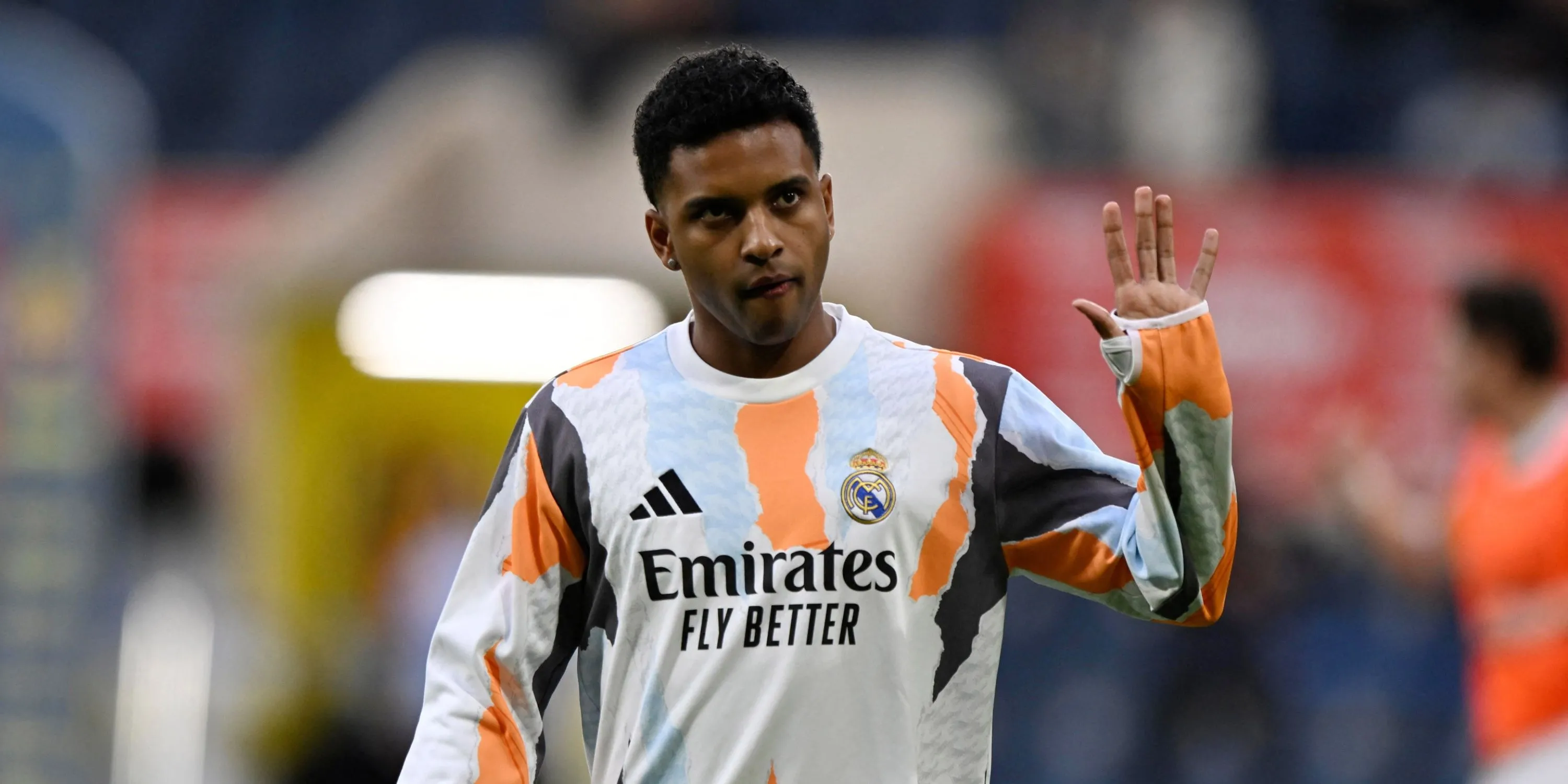 Ngôi sao Real Madrid Rodrygo trong màu áo CLB Hoàng gia Tây Ban Nha