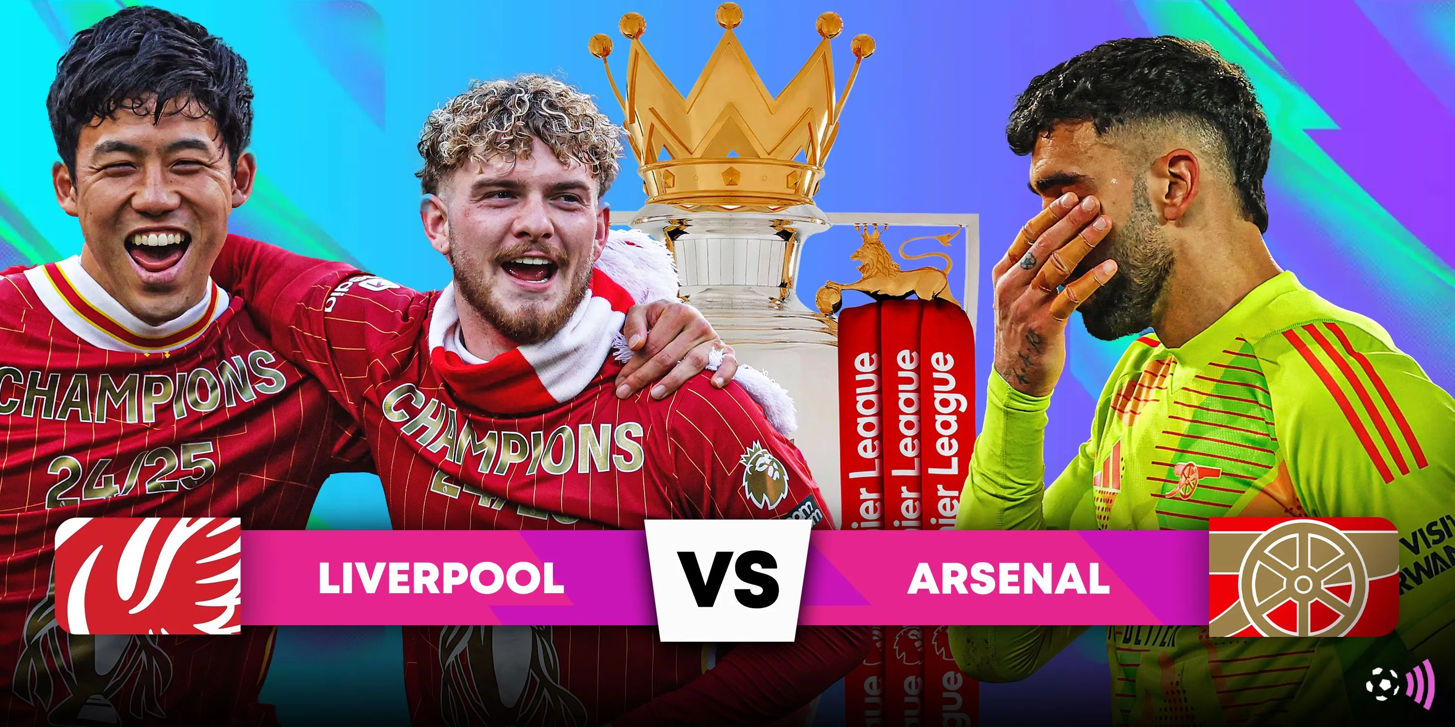 Pha tranh bóng quyết liệt giữa cầu thủ Liverpool và Arsenal