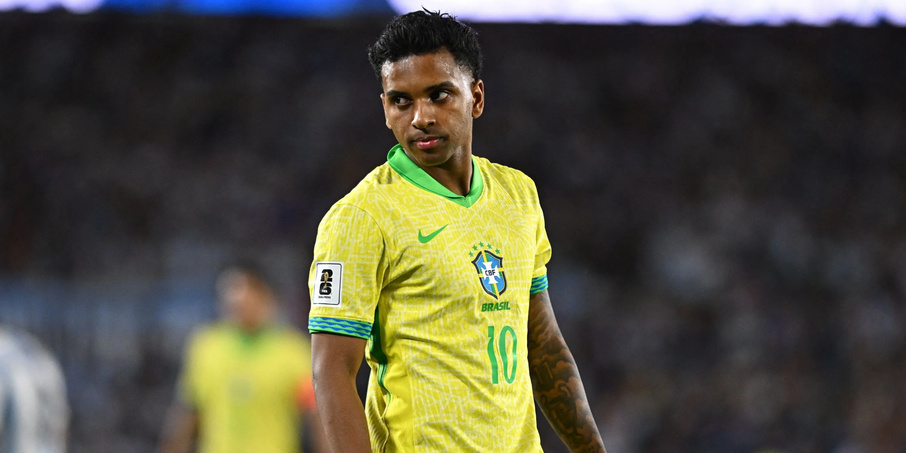 Rodrygo trong màu áo Đội tuyển Brazil