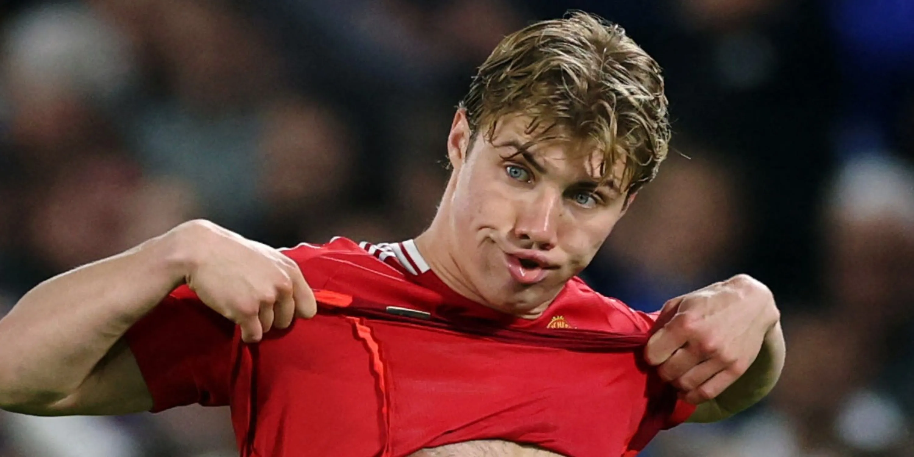 Tiền đạo Rasmus Hojlund của Manchester United thi đấu tại Premier League