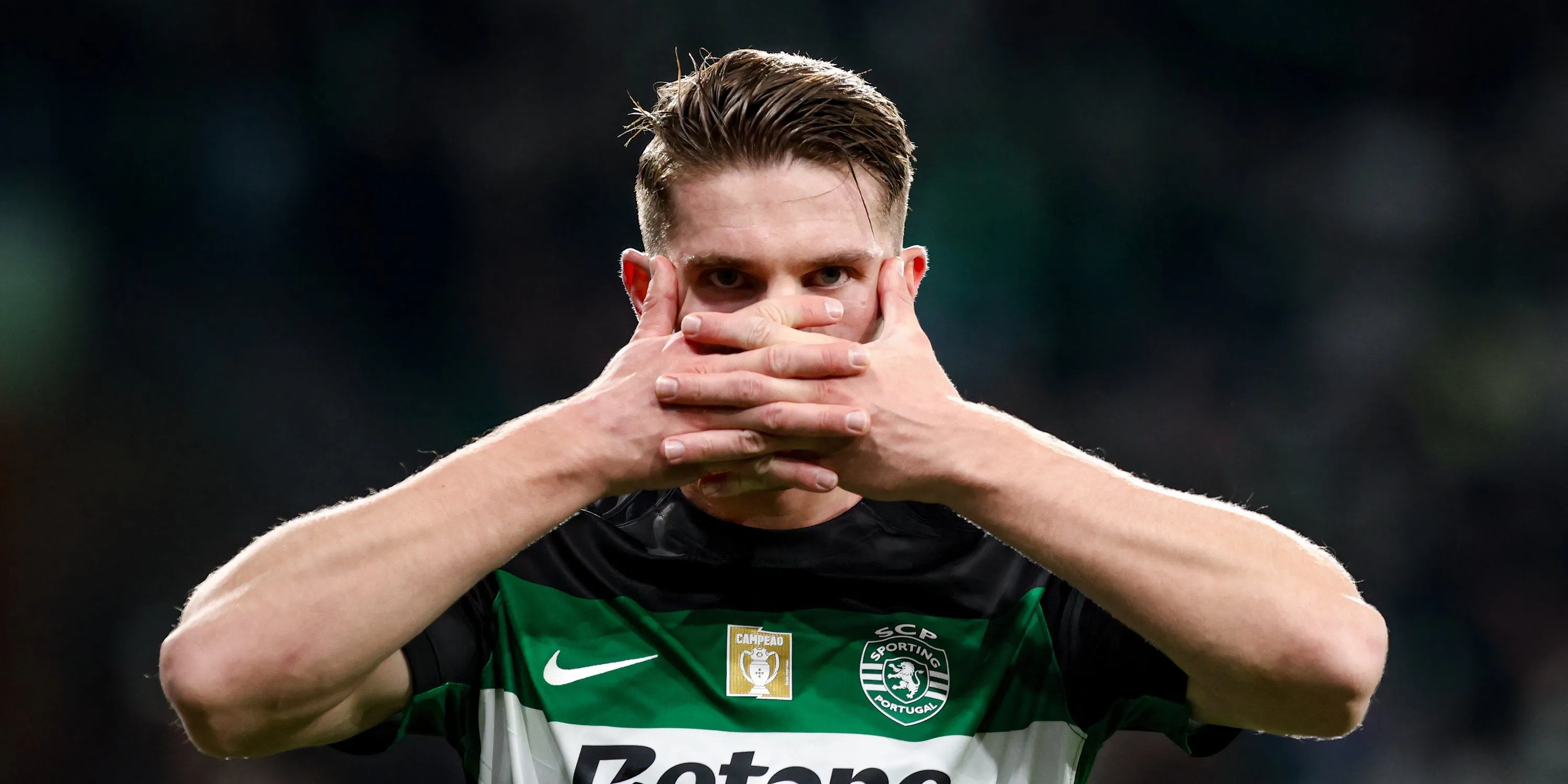 Tiền đạo Viktor Gyokeres ăn mừng bàn thắng cho Sporting CP, mục tiêu chuyển nhượng của Arsenal