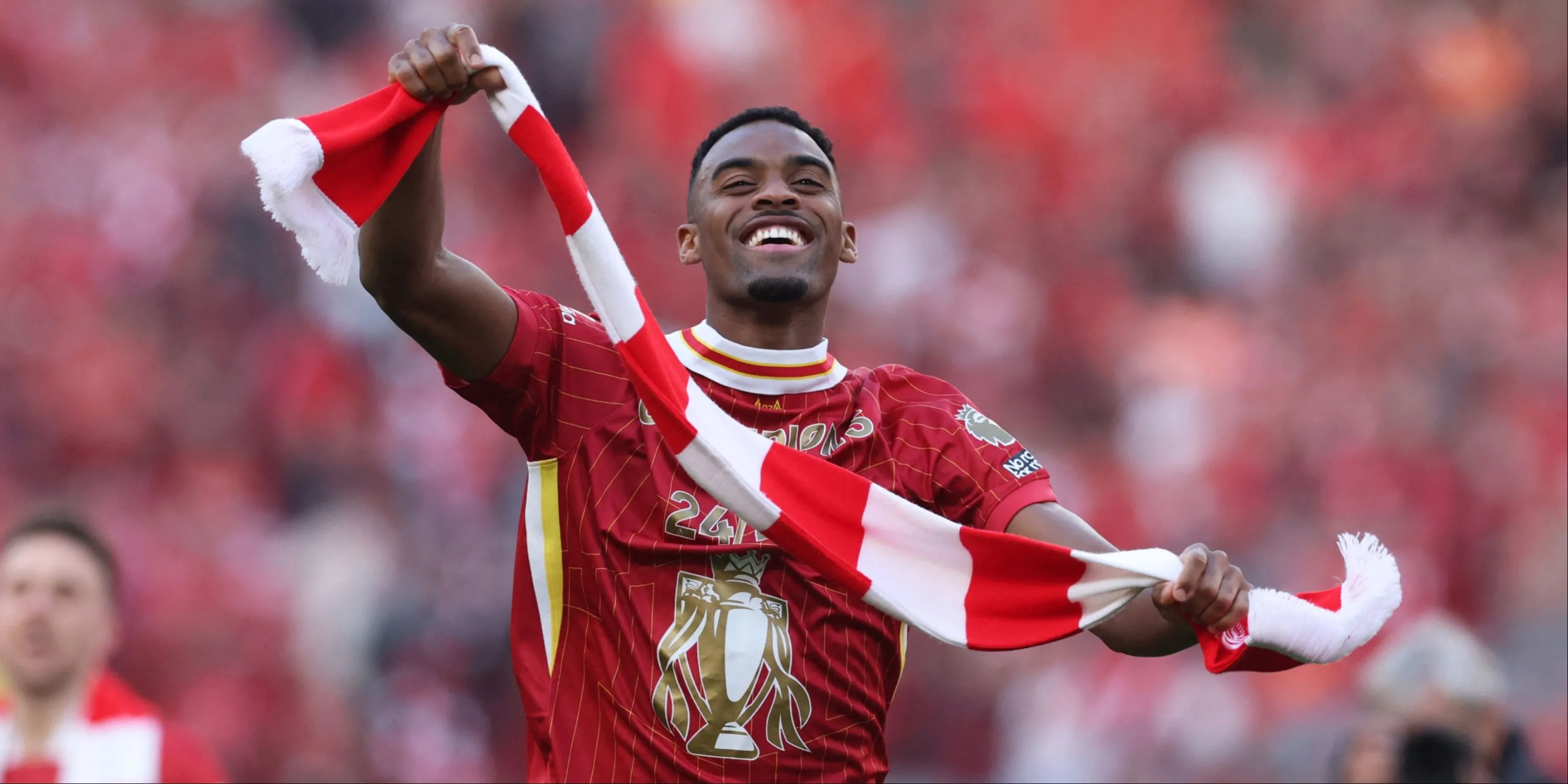 Tiền vệ Ryan Gravenberch trong màu áo Liverpool mùa giải thành công