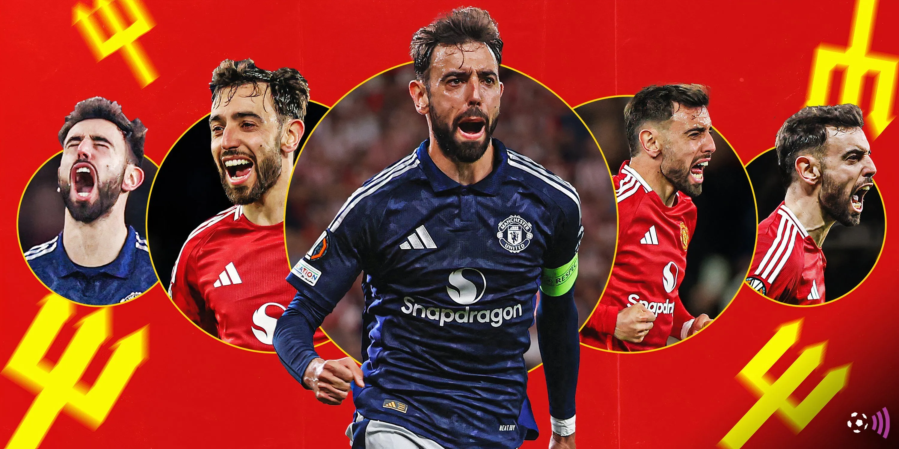 Bruno Fernandes thi đấu tại Premier League trong màu áo Manchester United