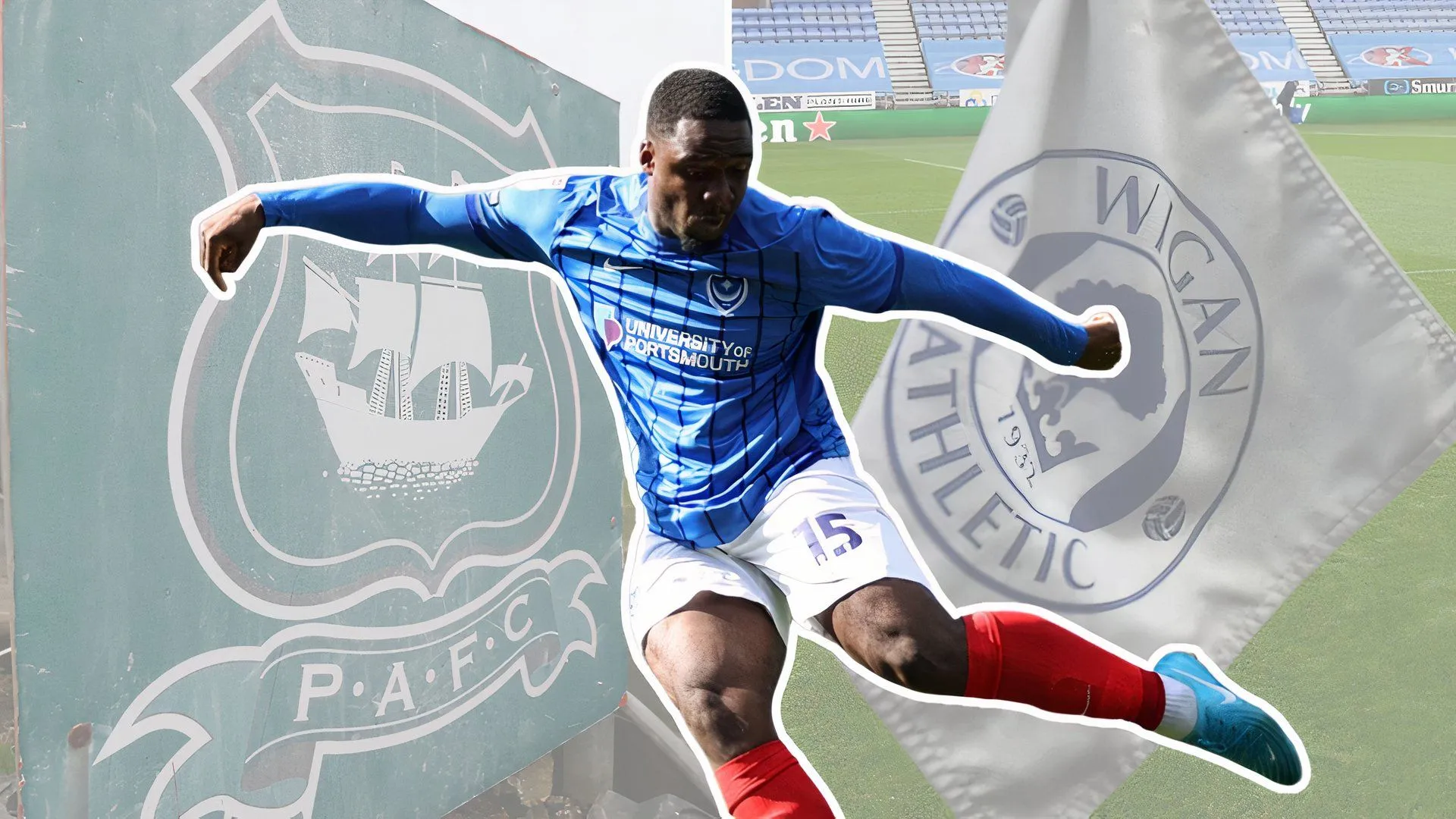 Christian Saydee, tiền đạo của Portsmouth, mục tiêu chuyển nhượng của Wigan
