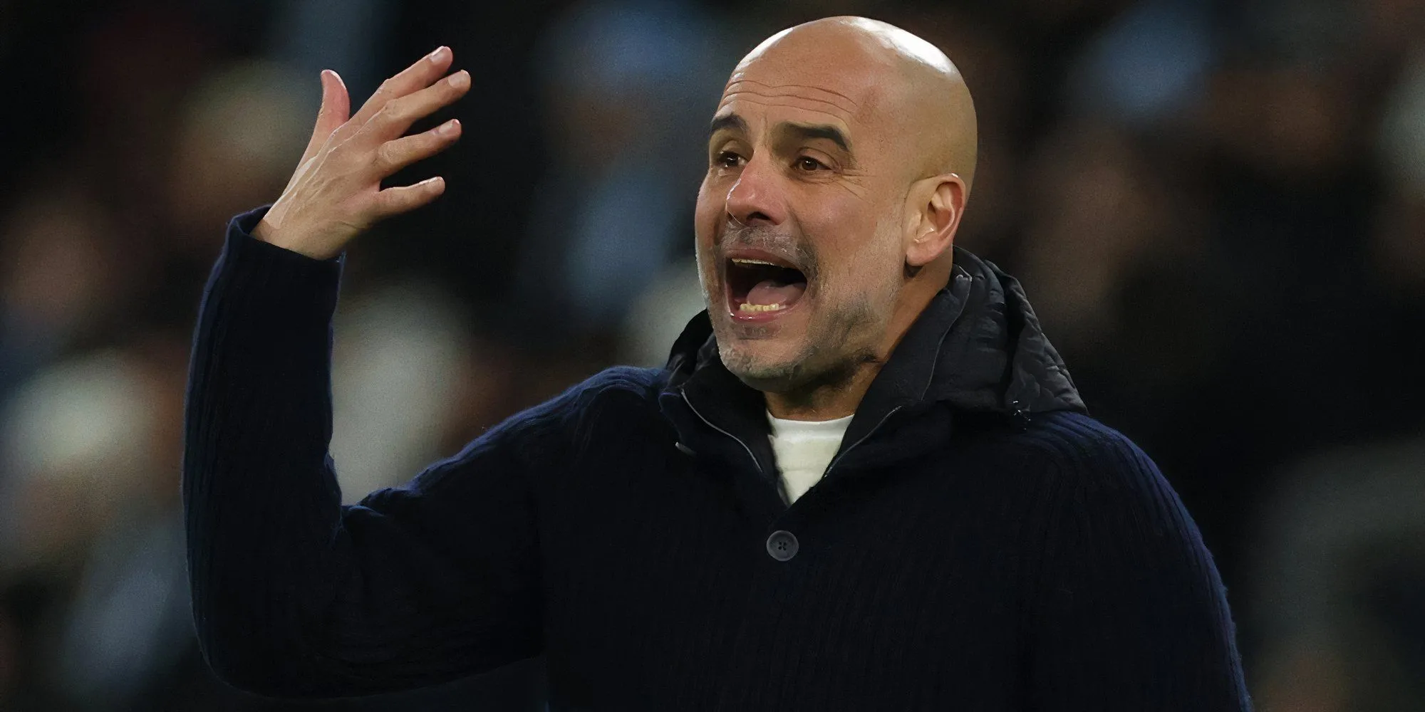 Huấn luyện viên Pep Guardiola của Manchester City tại Champions League