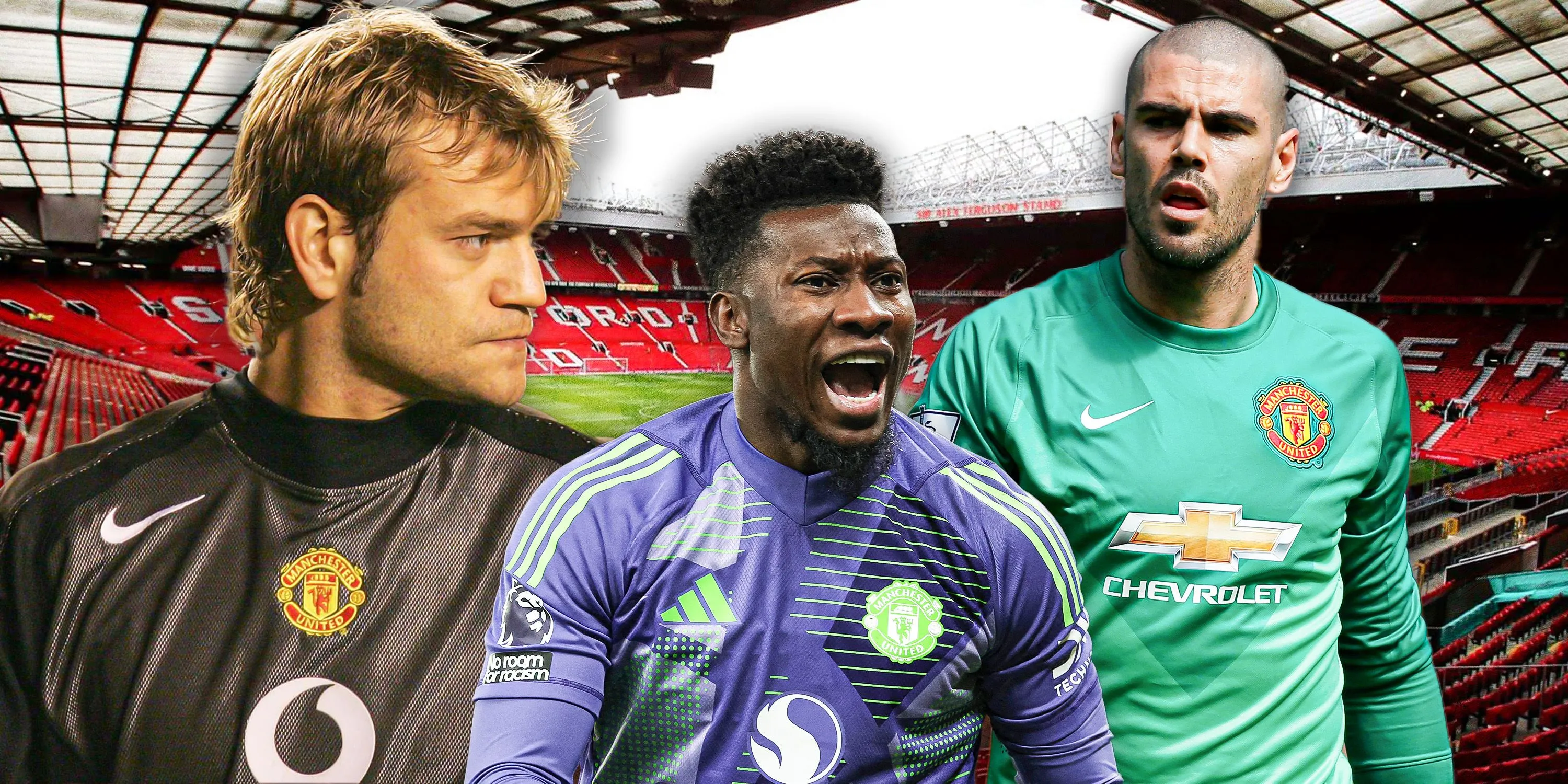 Thủ môn Andre Onana của Manchester United, cầu thủ đang có phong độ không tốt và cần được thay thế.
