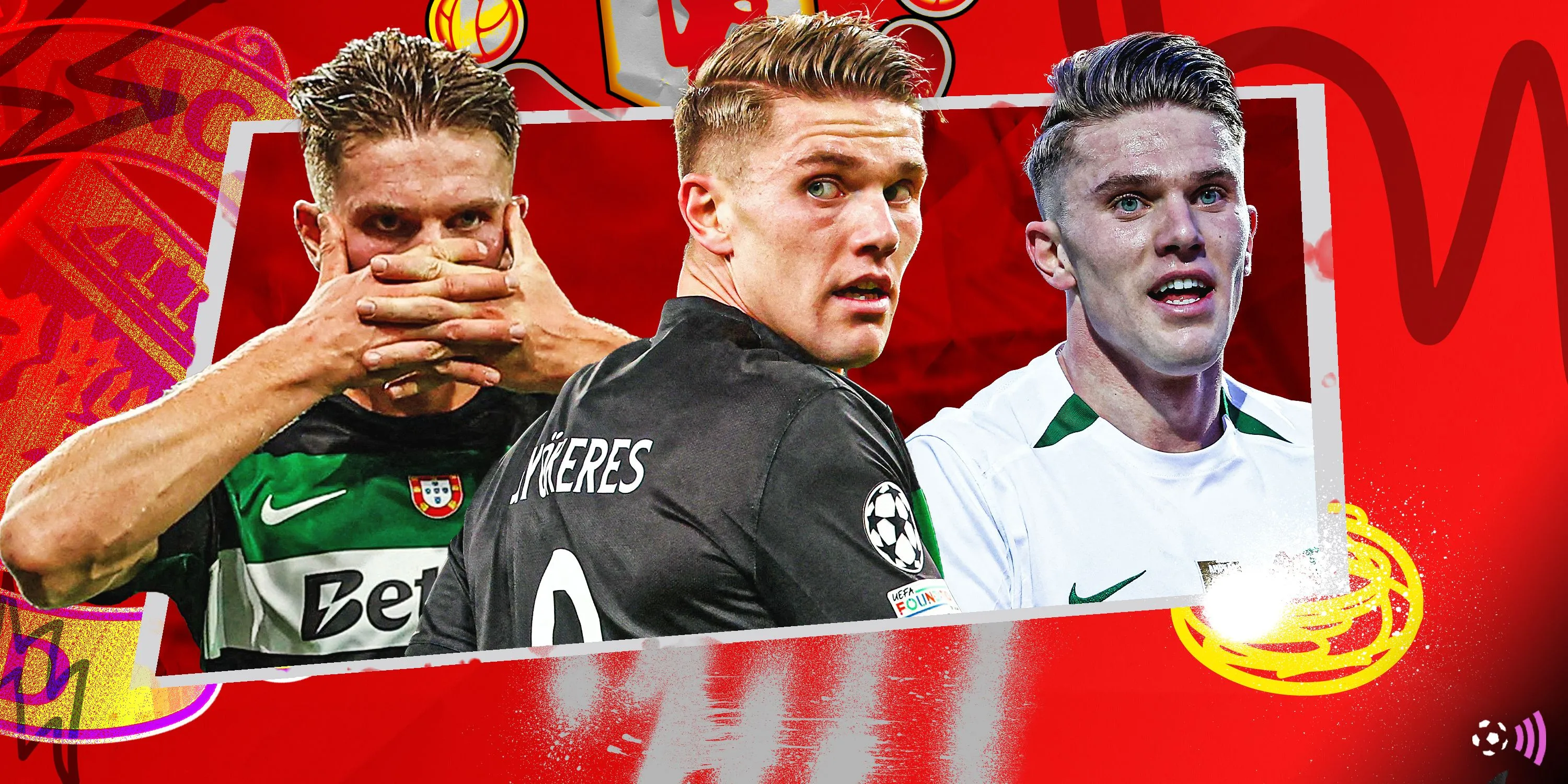 Tiền đạo Viktor Gyokeres được cho là mục tiêu chuyển nhượng của Manchester United