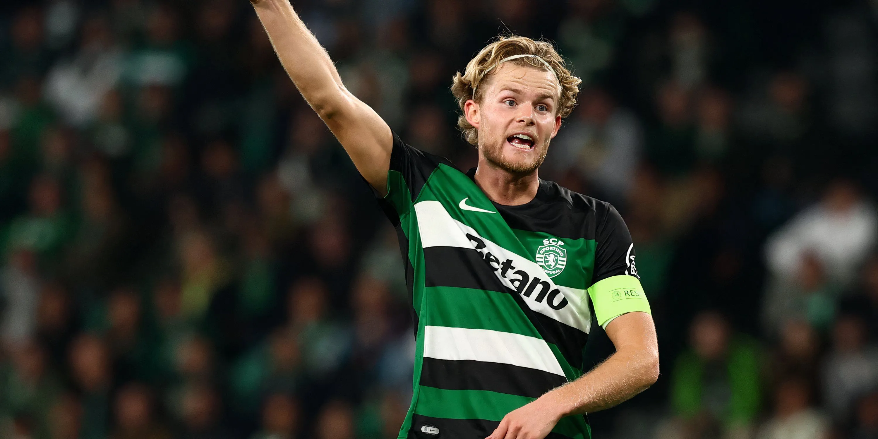 Tiền vệ Morten Hjulmand của Sporting Lisbon, mục tiêu của Tottenham