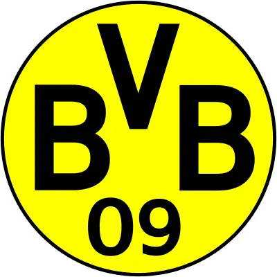 Biểu tượng logo câu lạc bộ Borussia Dortmund, đại diện cho lịch sử BVB