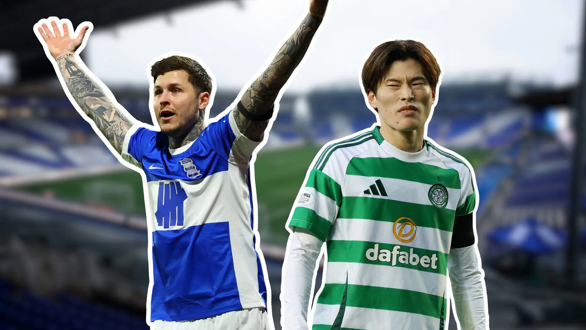Birmingham City strikers Lyndon Dykes and Kyogo Furuhashi