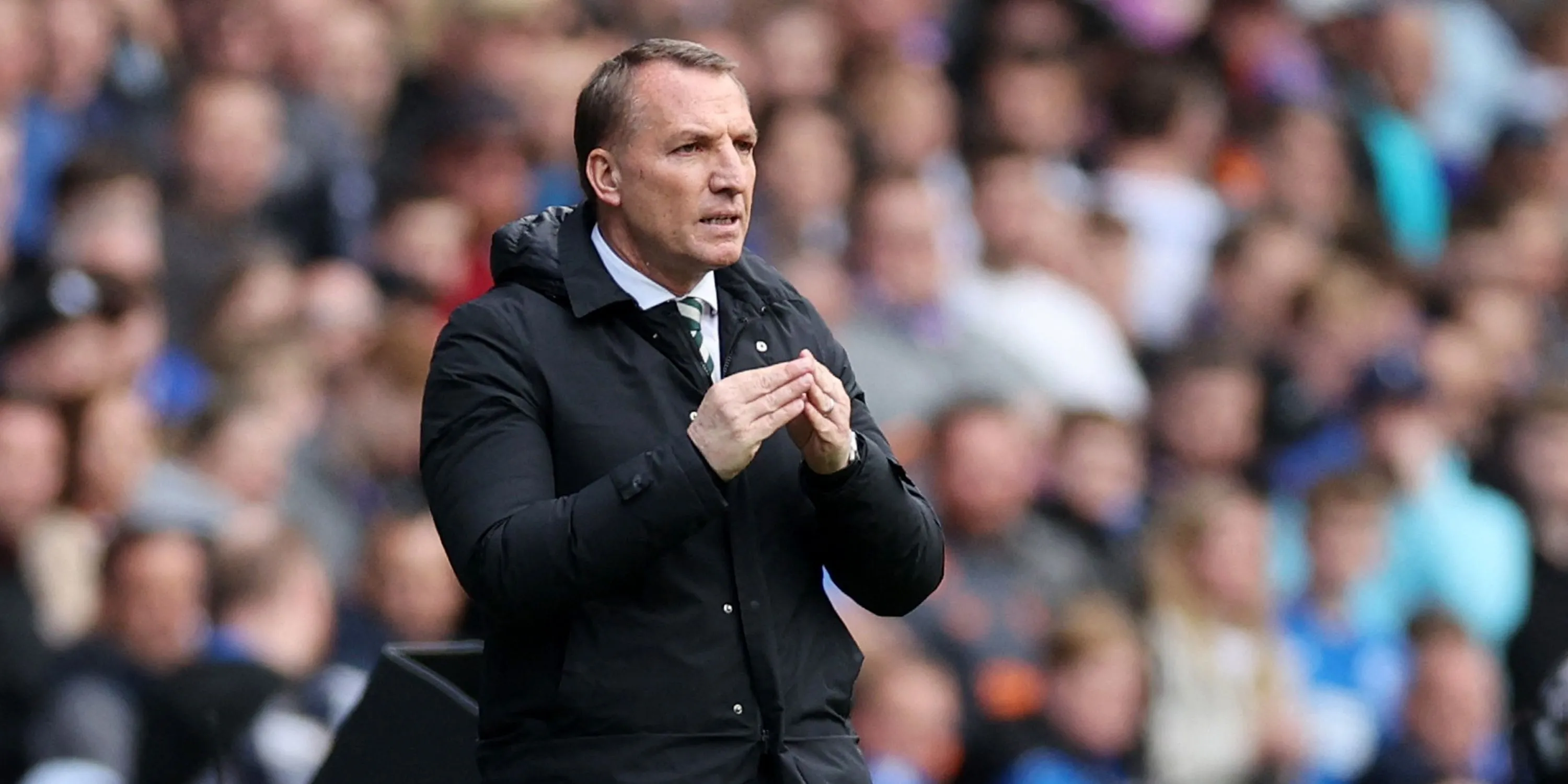 Brendan Rodgers trên sân tập cùng các cầu thủ Celtic