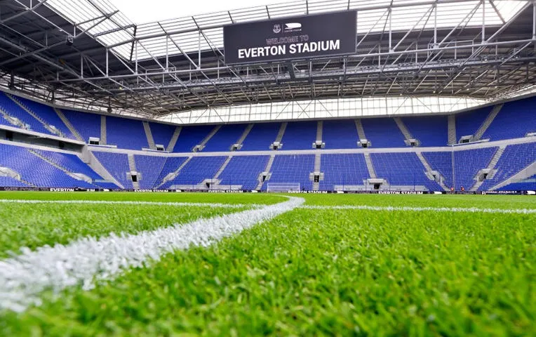 Cận cảnh khán đài bên trong Sân vận động Hill Dickinson, nơi cổ động viên Everton sẽ cổ vũ
