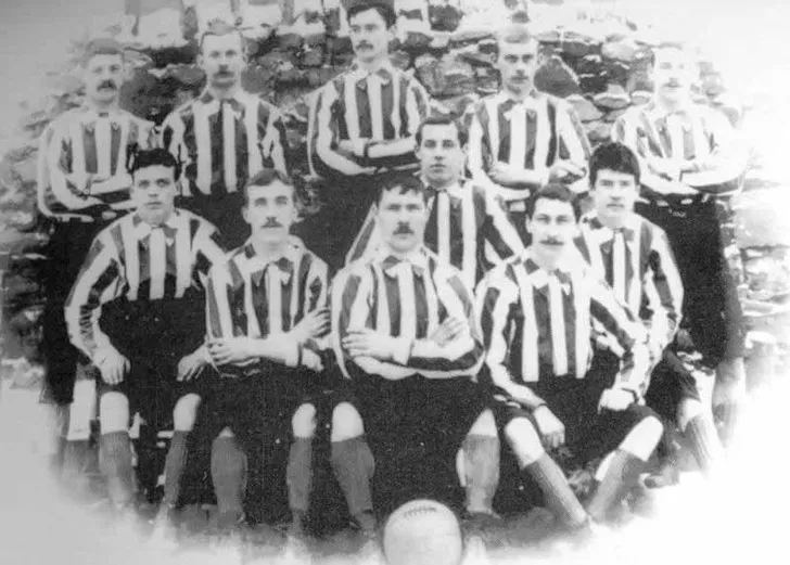 Đội hình Bury FC năm 1892, những ngày đầu thành lập CLB