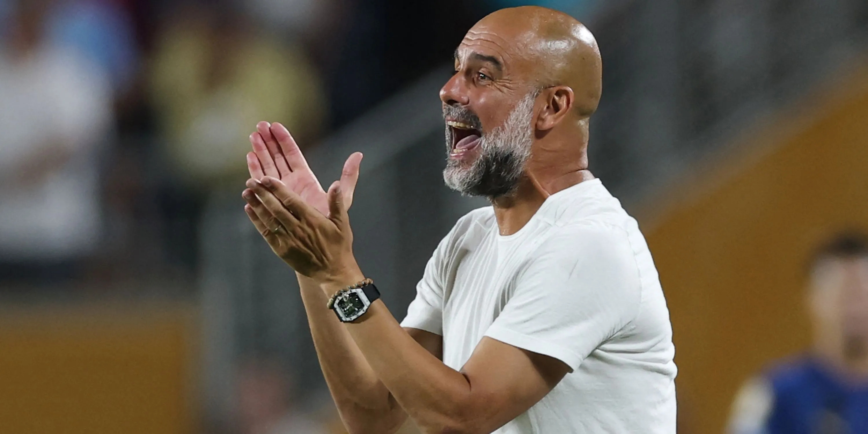 Huấn luyện viên Pep Guardiola của Manchester City