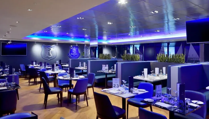 Không gian dịch vụ khách hàng cao cấp tại sân Goodison Park.
