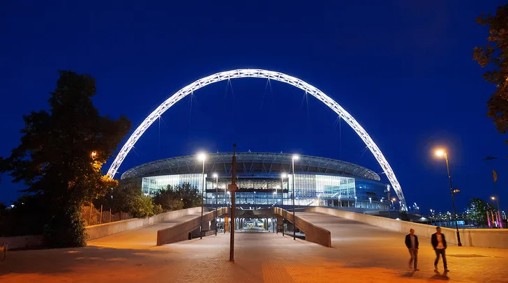 Không gian khu vực khách VIP tại sân Wembley, cung cấp dịch vụ đẳng cấp