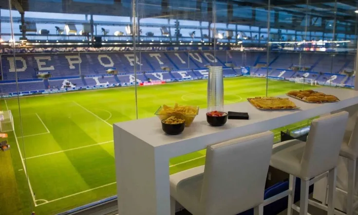 Không gian tiếp đón VIP sang trọng tại sân Mendizorrotza của Deportivo Alavés