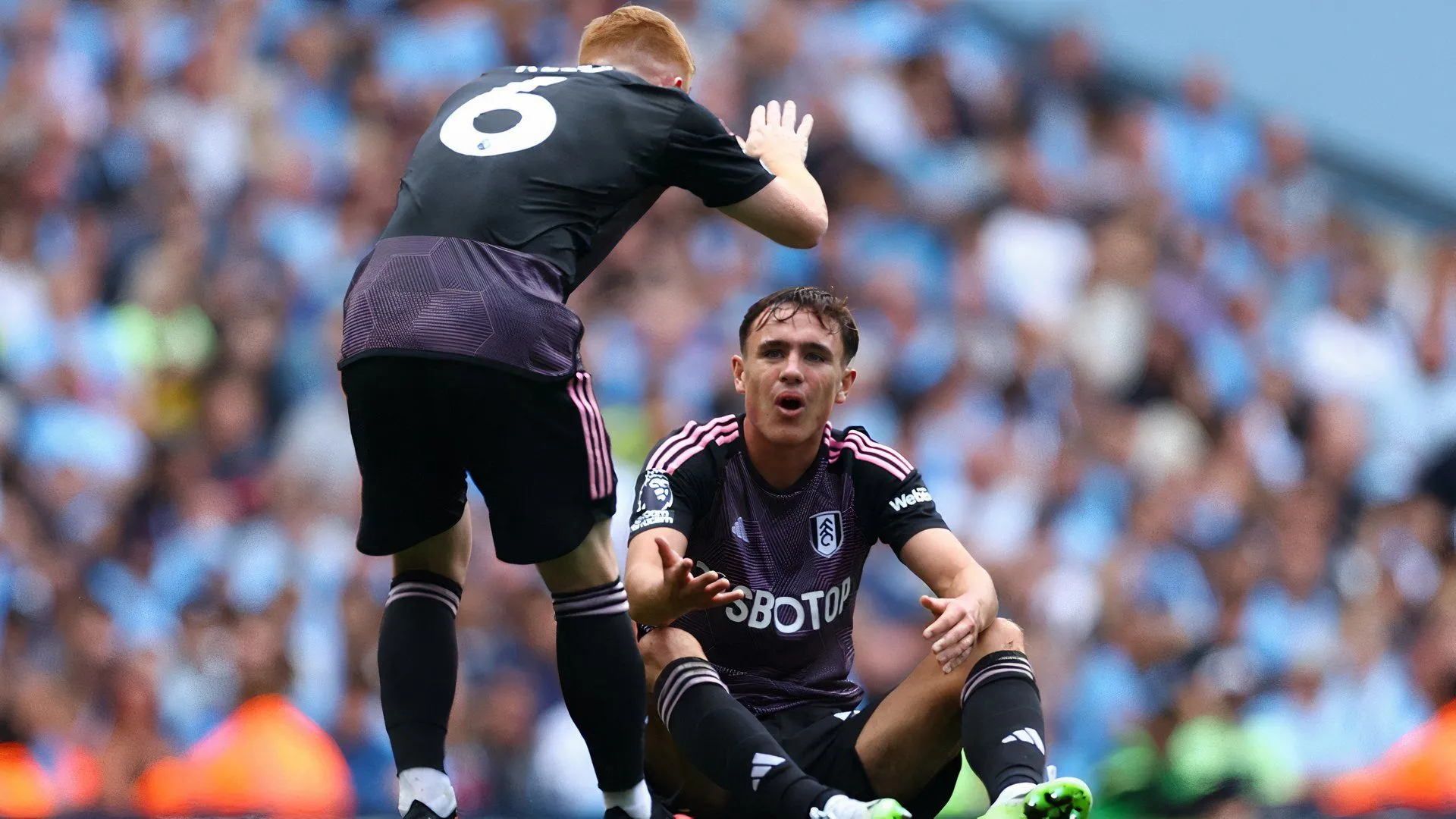 Luke Harris (Fulham) trong trận ra mắt Premier League