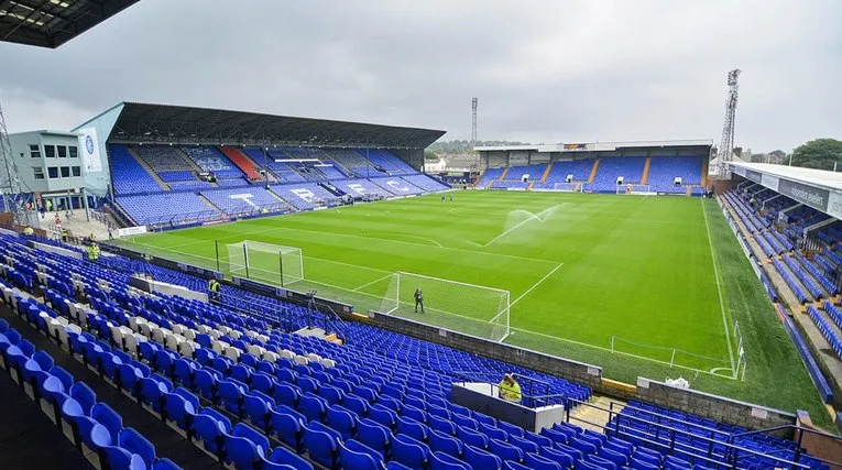 Prenton Park Stadium View of the Pitch