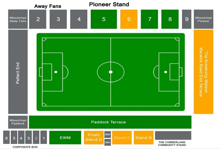 Sơ đồ chỗ ngồi sân vận động Brunton Park