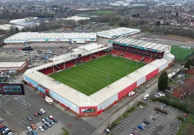 Tổng quan trên không sân Bescot Stadium, sân nhà của CLB Walsall FC
