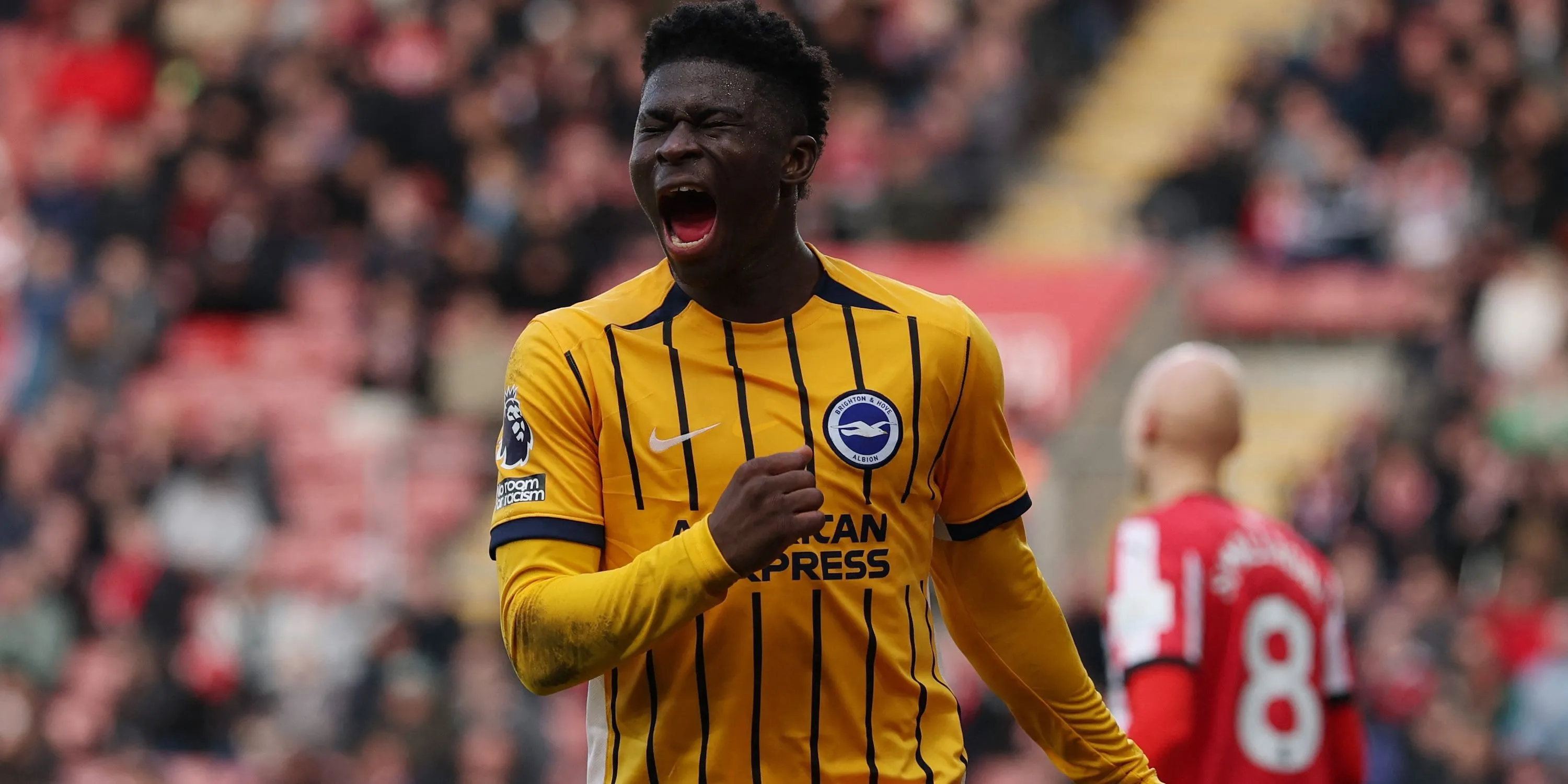 Carlos Baleba tiền vệ Brighton mục tiêu của Man Utd