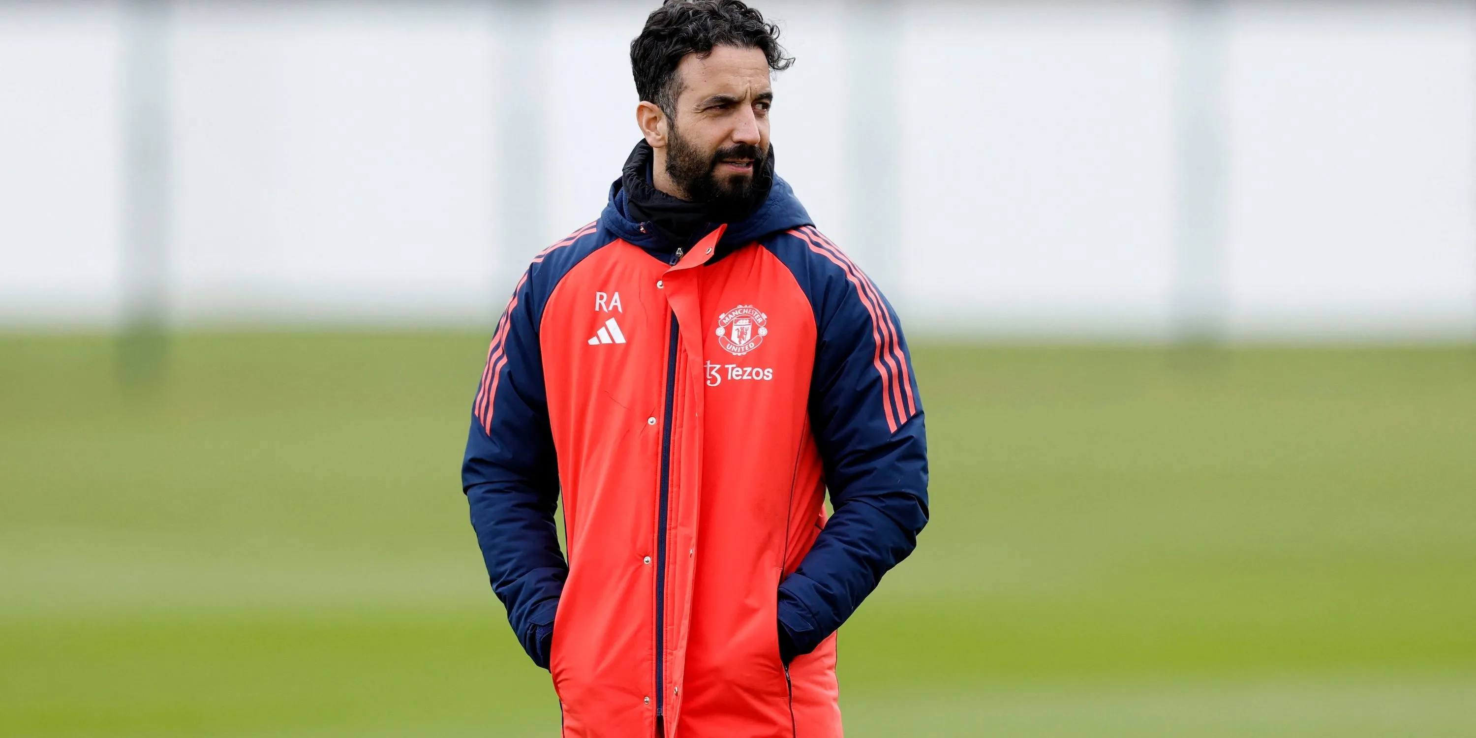 Ruben Amorim trên sân tập Manchester United