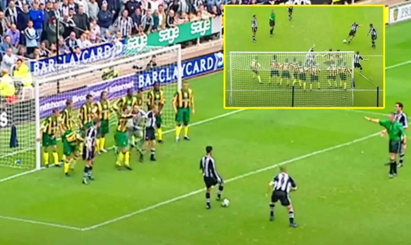 Alan Shearer đánh đầu ghi bàn sau pha phối hợp từ đá phạt gián tiếp do Solano thực hiện.