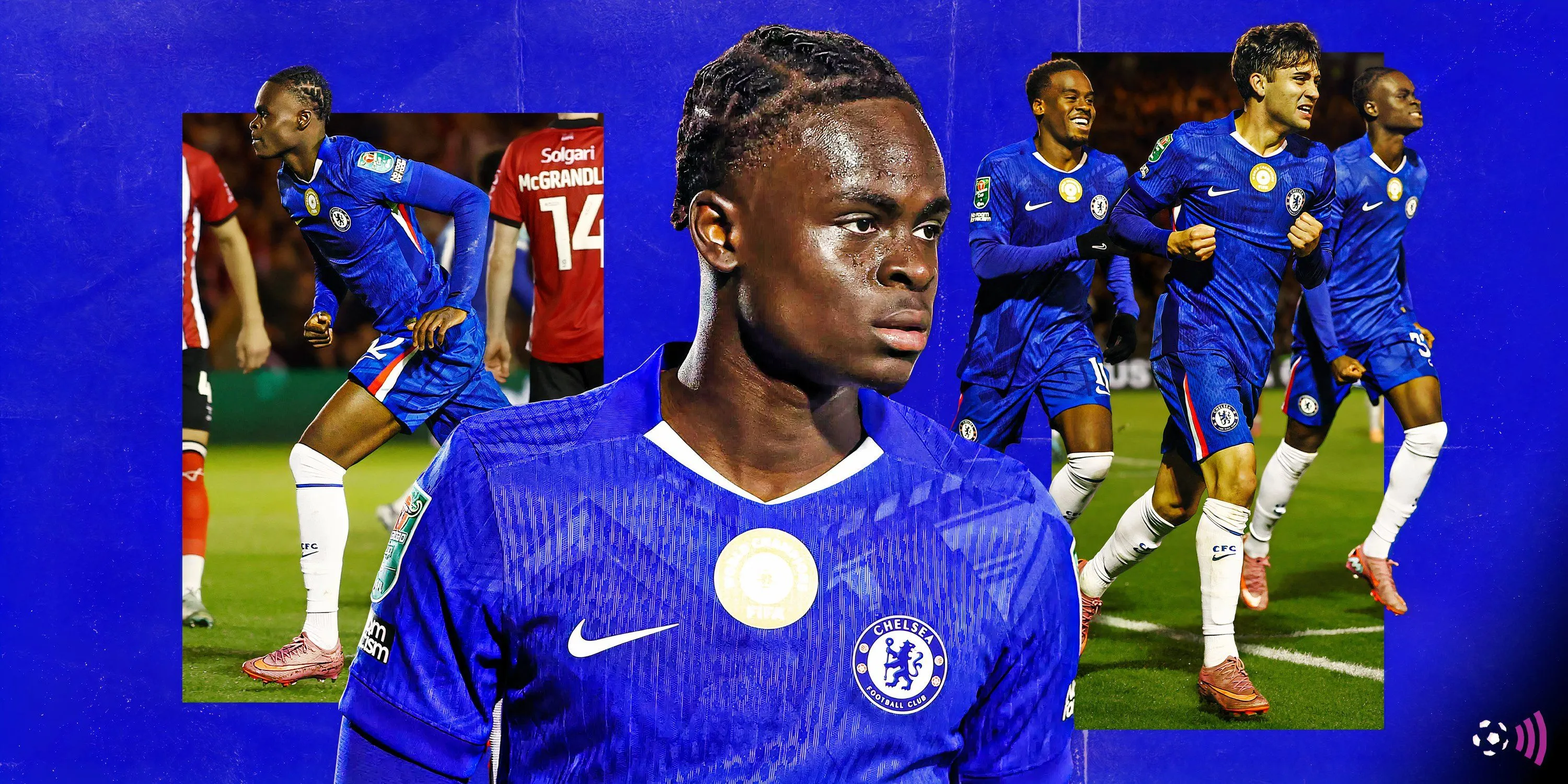 Tyrique George trong màu áo Chelsea, tiền đạo trẻ được West Ham quan tâm